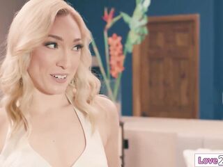 Bride maids Octavia Red Ivy Ireland and Karina Valentina all wanna become maid of honor.Golden-haired bride Lily Labeau will select the most excellent cunt licker