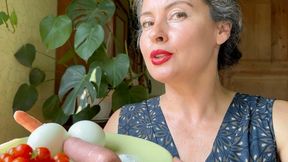 delicious lunch with sausage aV