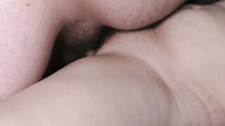 Cuckold husband fucked creampied ex-wife inside vagina Goddess slippery soak sounds