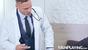 Enzo Muller is anal examined by deviant muscular doctor Manuel Skye