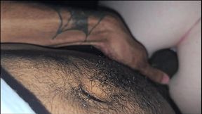 Snow bunny takes black BBC in both holes