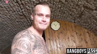 Tatted-Up Hunks - Hot Guy With Ink Wanking Off & Shooting A Load
