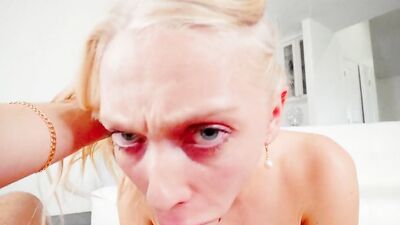 Throated - Gorgeous Babe Deepthroats Dick
