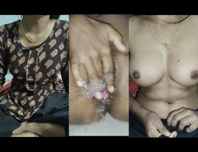 18 year old Indian teen girl squirts and releases water from her pussy