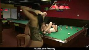 Desperate teen naked in public and fucks to pay rent 15