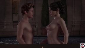 MILF and Teen Harem Slaying Big Cock in Treasure of Nadia