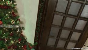 ”T-girl & hubby Double penetration fuck wifey”