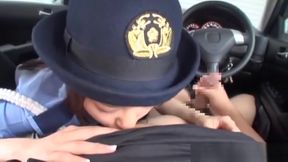 Ran Usagi naughty Asian teen plays a traffic cop in cosplay sex