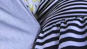 Stranger Guy Touching Her Pussy in She Subway  She Wears No Underwear in Transport