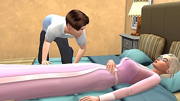 In the middle of the night, my stepnephew came to my room and climbed on top of me, it was too late to resist because his dick was already in my pussy Red-