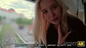 European GF offers big tits for tuition while moaning