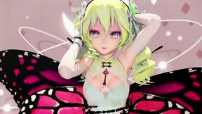 miku insect hentai dance undress creampie mmd 3d blonde hair