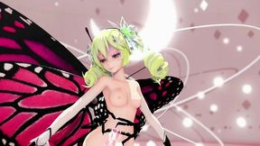 miku insect hentai dance undress creampie mmd 3d blonde hair