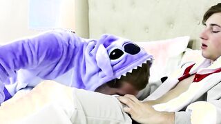 Cosplay twinks who simply adore it in the doggie fashion engage in raw fucking