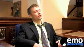 Delicious twink riding cock to get that new job