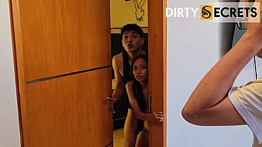 I DISCOVER MY STEPDAUGHTER FUCKING HER BOYFRIEND IN THE HOTEL WHERE WE ARE STAYING ON VACATION.