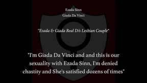 I'm Giada Da Vinci and this is our sexuality with Ezada Sinn, Im denied chastity and She's satisfied dozens of times with naked face-sitting, chastity