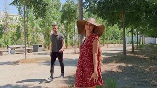 Alberto Blanco and Mary Popiense having sex in a public place