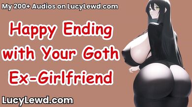 Goth ex girlfriend ASMR ruined with loud moaning alone