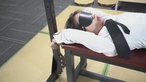 Legs suspended and slowly trained