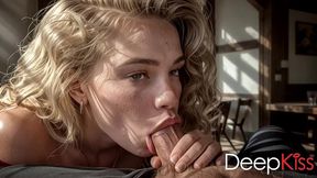my favorite female bartender sucked my thick cock deep down her throat. her nimble tongue drove my cock wild, and she swallowed all my cum[ai]