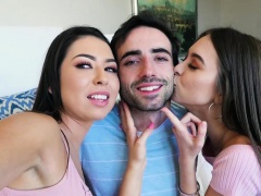 Nerdy stebrother banged a stepsister teens hairy pussies