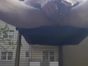 Auf dem Balkon