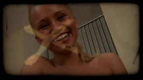 Sexy newcomer getting naked