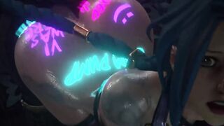 Futa Vi filled Jinxs butt with cum (League of Legends 3d animation with sound)