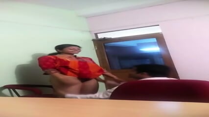Manager Enjoying With Her Office Employee
