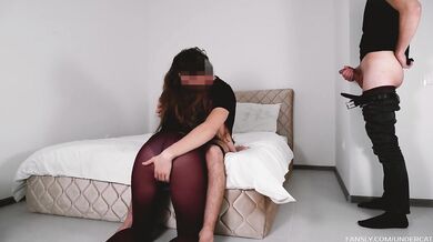 My husband watched his brother stretch my pussy then licked up the mess