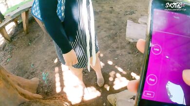 I control her pussy in public she moans and is embarassed ควบคุมหีระยะไกลในเซเว่นและร้านกาแฟ