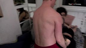 die raupe kriegt es auf den arsch - bondage, blowjob, spanking