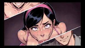 my new girlfriend [ taboo hentai game ] ep.74 bukkake 3some in front of my cuckold best friend !