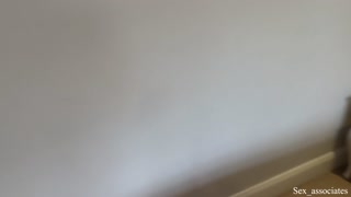 Sharing a bed with a coworker ended up with an unexpected fuck