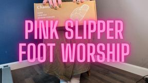 Pink Slipper Foot Worship