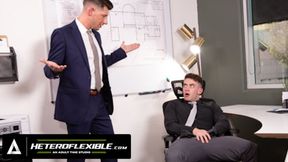 ADULT TIME - Trevor Brooks&#039; Gay Boss Jordan Starr CAUGHT Him Jerking Off In The Office!