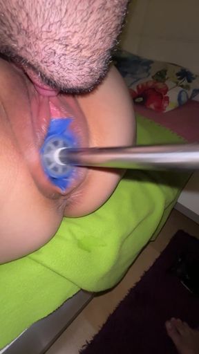 Pussy fuck toilet Brush extreme Hard fast