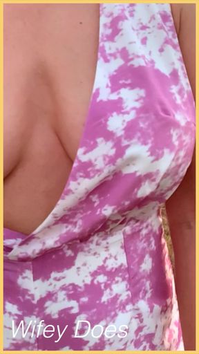 Wifey loves to be naughty in public