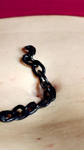 POV Belly Button Exploration with Detailed Close Ups: Mars Solo and Harmony