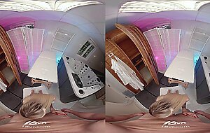 Luna B-Bunny Doesn't Care If Someone Enters The Sauna While She Fucks You