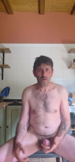 Straight Guy with Huge Cock Jerks off in the Cabin