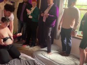 Promotion Party: Coworkers Devolve into Hardcore All-Gender Fuckfest and Eating Cake off Ass