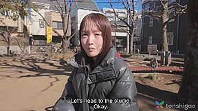 Extra Skinny Fashion Model Yume Hanaoka In Her First Porno