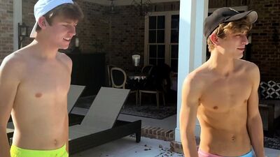 Brotherly Love: A Young, Blonde Twink Finds Pleasure in the Sun-Kissed Skin of His Stepsiblings during a Heated Encounter in the Family Storage Unit