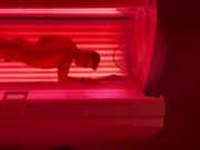 Daniel Hausser getting red light therapy early 2022