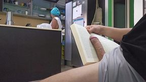 I am jerking off watching my stepmother and now she catches me