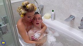 Bathing With Stepmom That Boy Will Never Forget