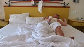 wake up at the hotel after a date on vacation in turkiye