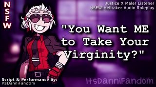 【NSFW Helltaker Audio Roleplay】 Justice Rides Your Cock &amp; Takes Your V-Card~ 【F4M】